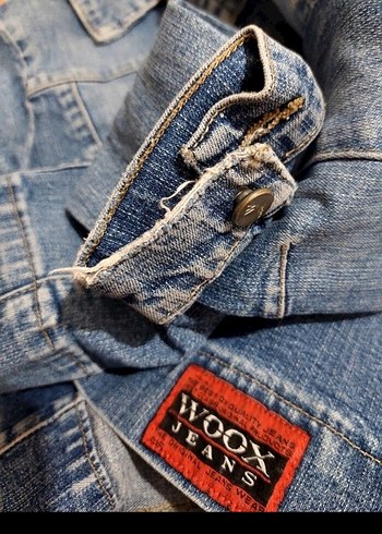 s Beden Kadın Mavi Denim Fermuarlı Ceket