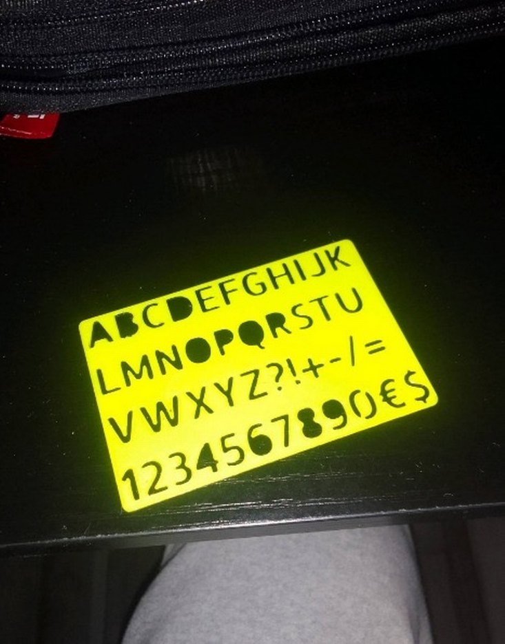 Harf ve Rakam Klavye Şablonu - Görsel 4