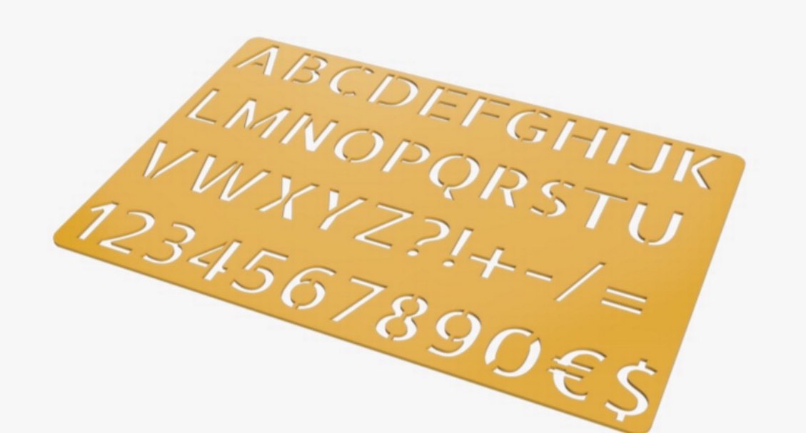 Harf ve Rakam Klavye Şablonu - Görsel 2