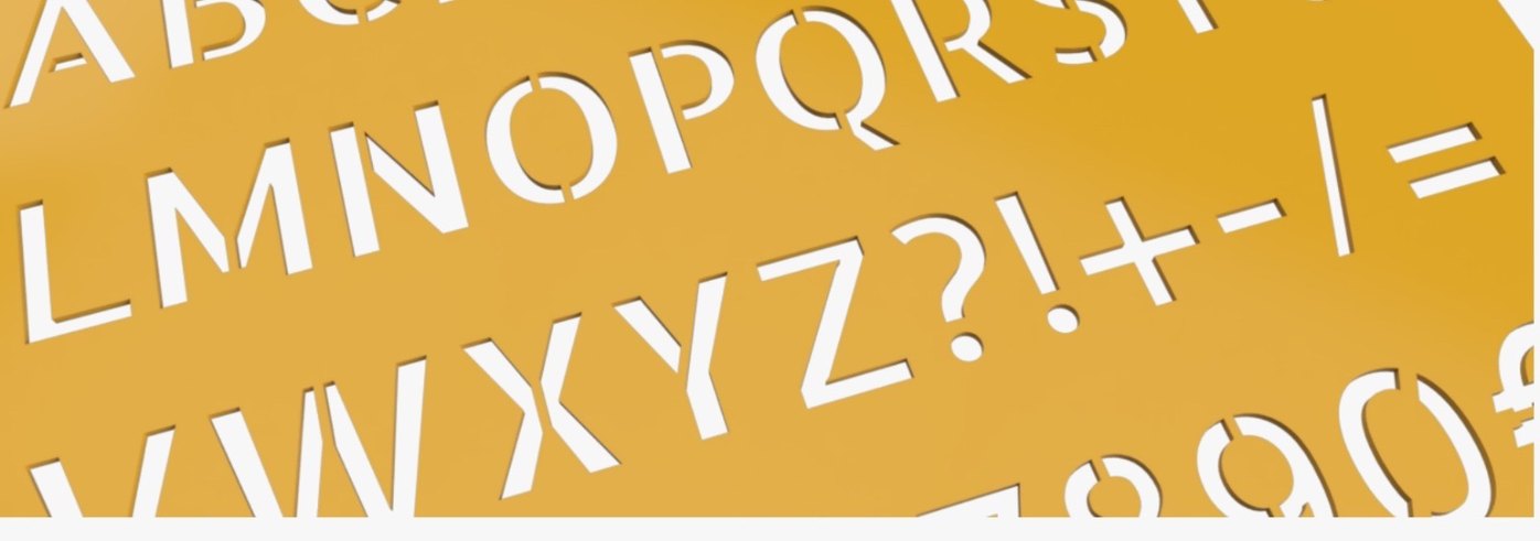 Harf ve Rakam Klavye Şablonu - Görsel 3