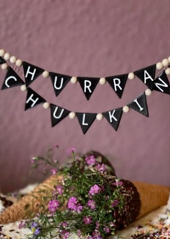 Renkli Happy Birthday Parti Bayrakları