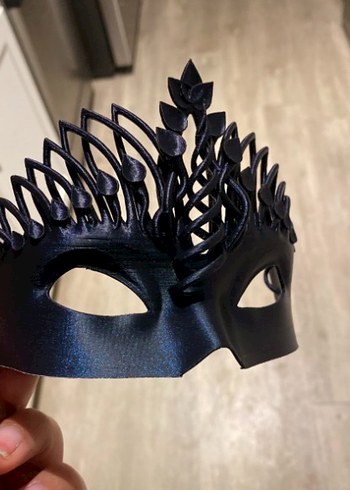 Altın Renkli Dekoratif Maske - Görsel 2