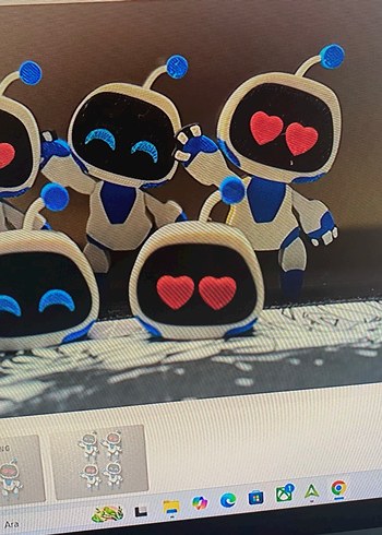 Mavi ve Beyaz Robot Aksiyon Figürleri Seti - Görsel 2