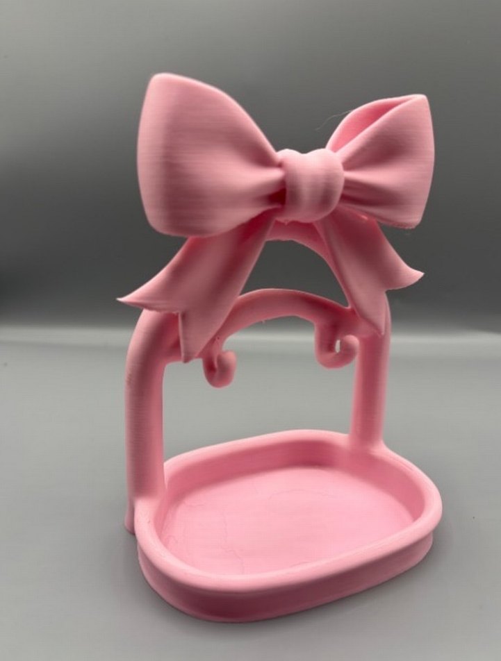 Pembe Fiyonklu anahtarlık takı standı - Görsel 2