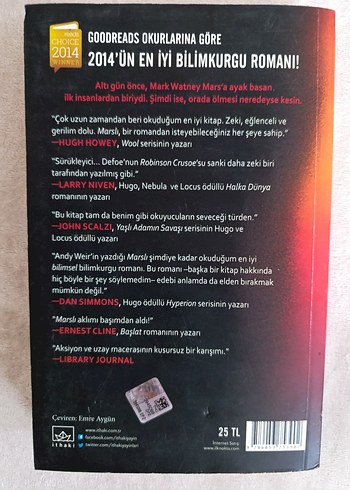 Marslı - Andy Weir