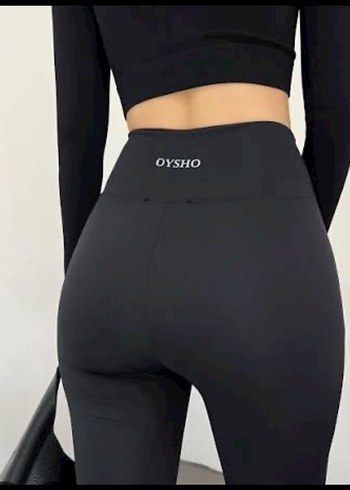 s-m-l-xl Oysho Siyah Yüksek Bel Spor Tayt