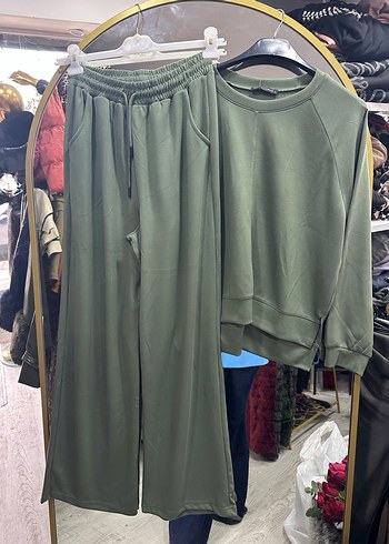 S-M-L -XL bedenler Haki Rahat Kesim Eşofman Takımı