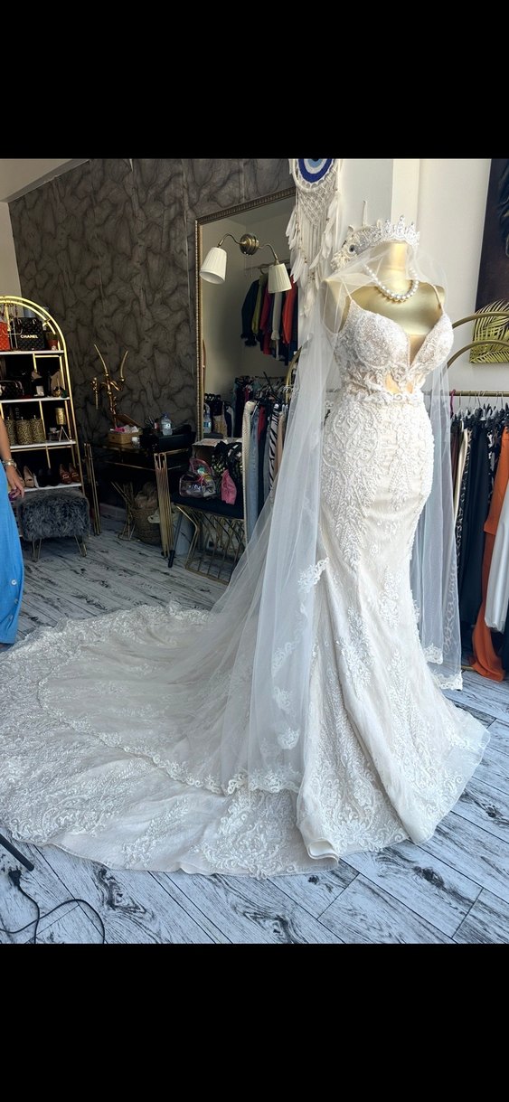 SM beden Taş ve boncuk detaylı balık model kuyruklu sıfırgelinlk - Görsel 4