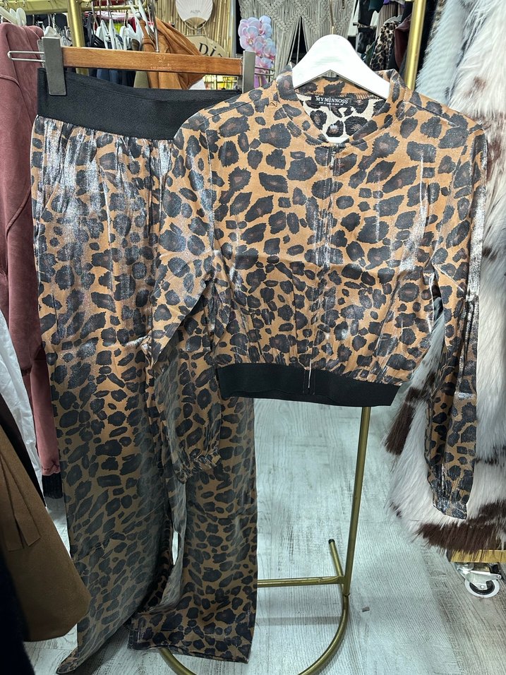 S-M-L leopar desenli takım - Görsel 2