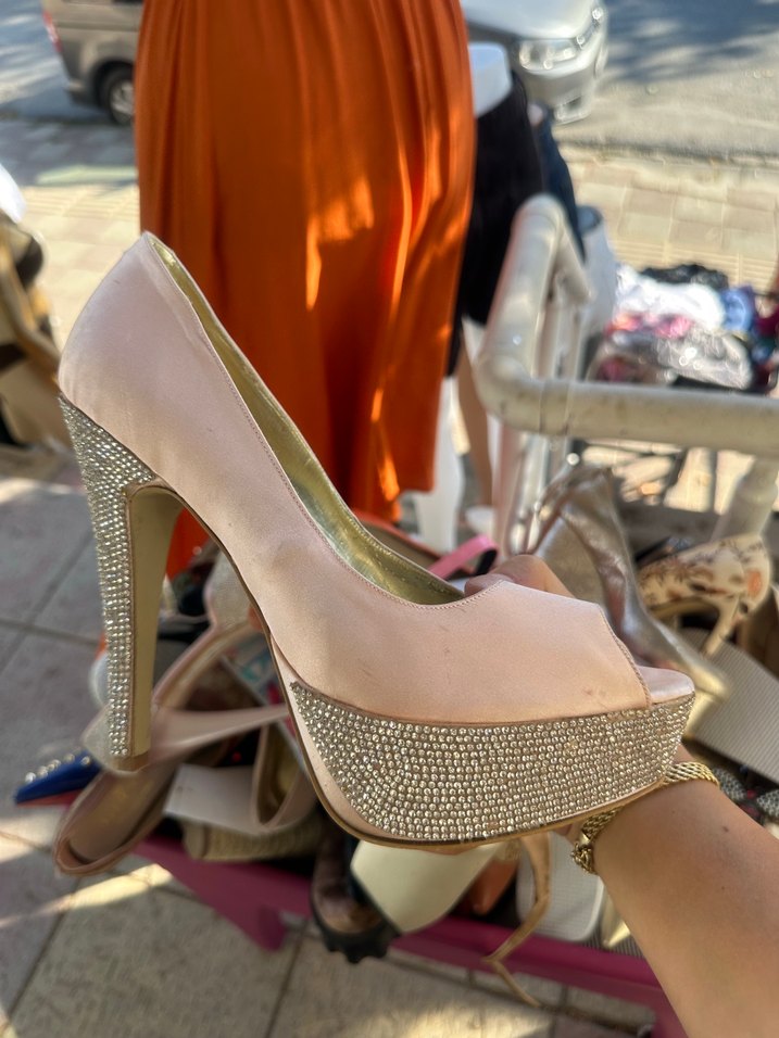 abiye platform topuklu ayakkabı - Görsel 2