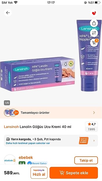Beden Lansinoh gögüs yara kremi.gögüs pedi 10 adet hediye