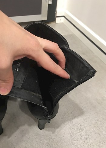 Siyah Stiletto Topuklu Kadın Bot cizme - Görsel 5