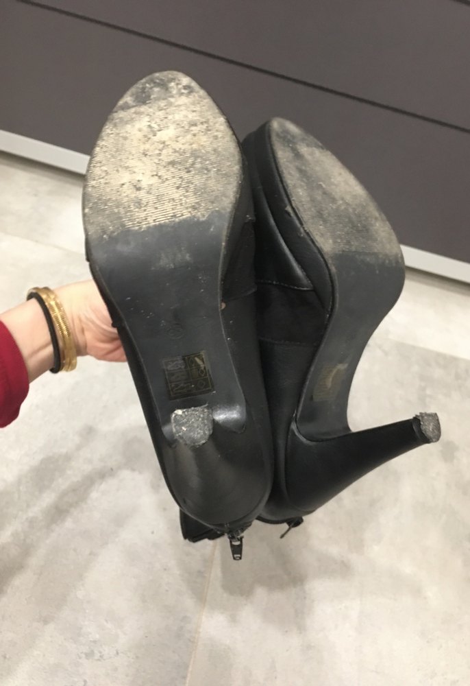 Siyah Stiletto Topuklu Kadın Bot cizme - Görsel 3