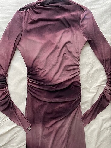 xs Beden ZARA DRAPELİ TÜL ELBİSE