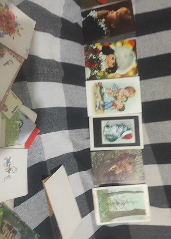 1970 ler tebrik kartları 11 adet - Görsel 3