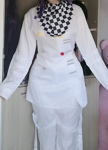 kokichi ouma danganronpa cosplay ve peruk