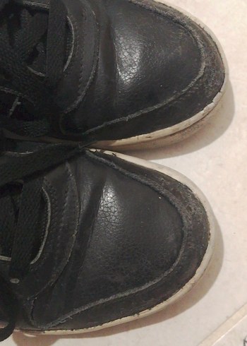 Erkek Siyah Spor Ayakkabı Bağcığı - Görsel 2