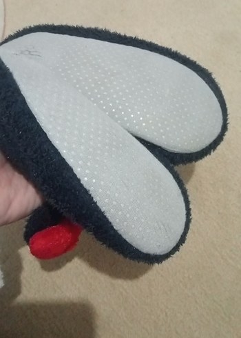 Kız Çocuk Renkli Nakışlı Polar Ev Terliği - Görsel 2