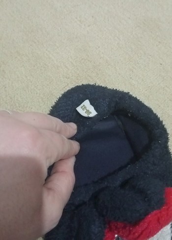 Kız Çocuk Renkli Nakışlı Polar Ev Terliği - Görsel 3