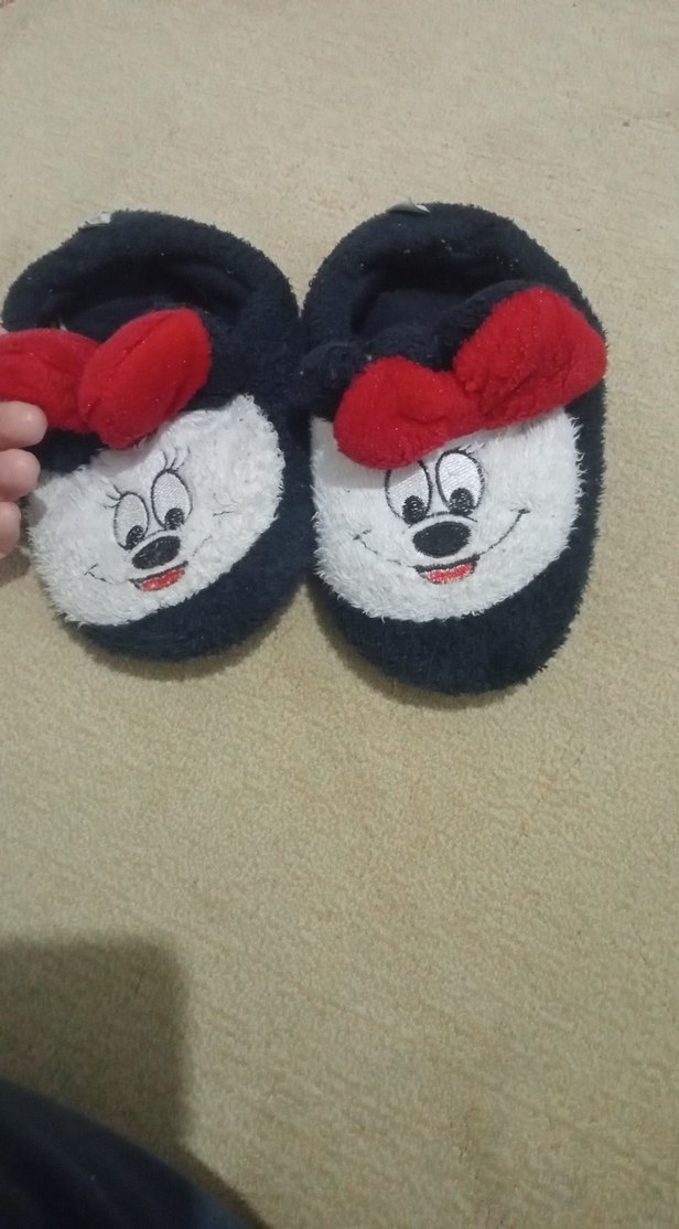 Kız Çocuk Renkli Nakışlı Polar Ev Terliği - Görsel 4