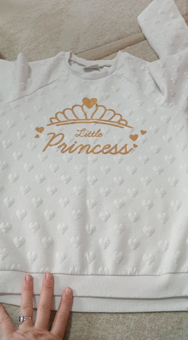 Beyaz Düğmeli Hamile Tişörtü - Görsel 2