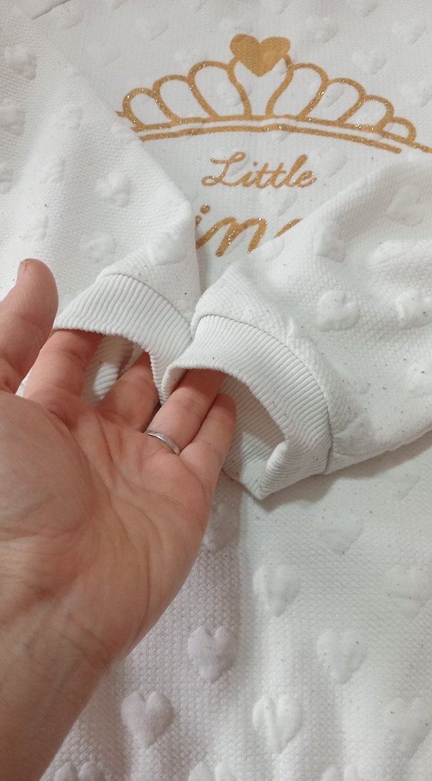 Beyaz Düğmeli Hamile Tişörtü - Görsel 3