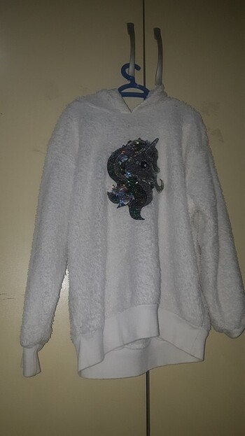 Unicornlu yumuş yumuş sweatshirt 