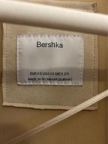 xs Beden camel Renk Bershka Uzun Ceket