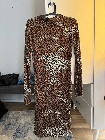 Leopar elbise m beden