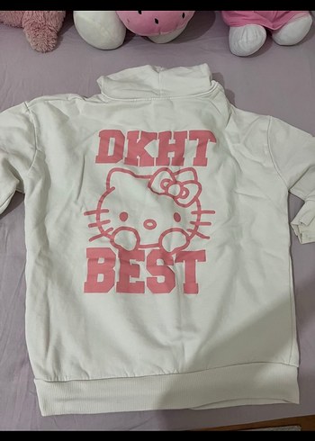 s Beden pembe Renk Pembe Kapüşonlu Kadın Sweatshirt