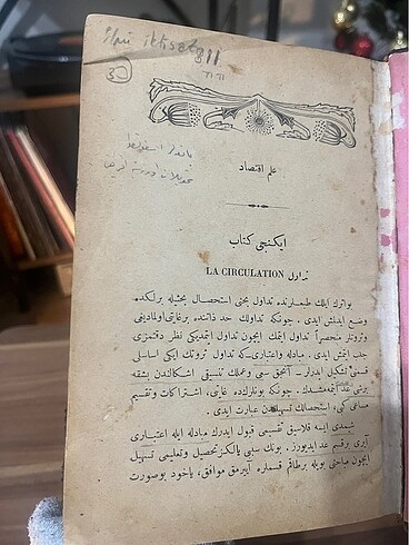 OSMANLICA ilm-i iktisad dersleri kitabı