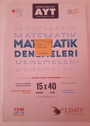 AYT Matematik Denemeleri - Limit Yayınları