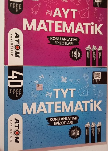 ATOM TYT ve AYT Matematik Konu Anlatımı Kitapları