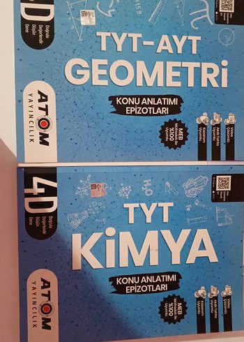 TYT-AYT Geometri ve TYT Kimya Konu Anlatımı Kitapları