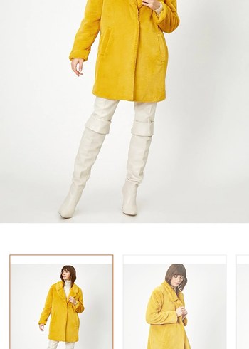 Koton Sarı kürk - Görsel 2