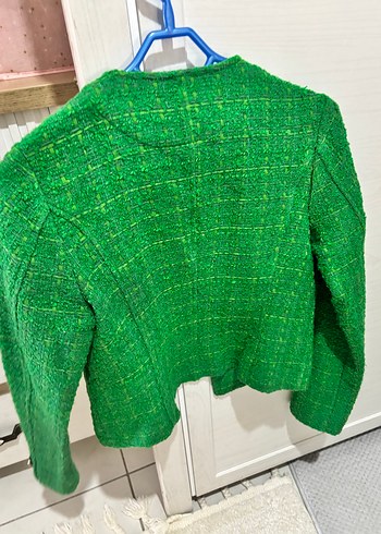 Yeşil Tüvit ceket - Görsel 3
