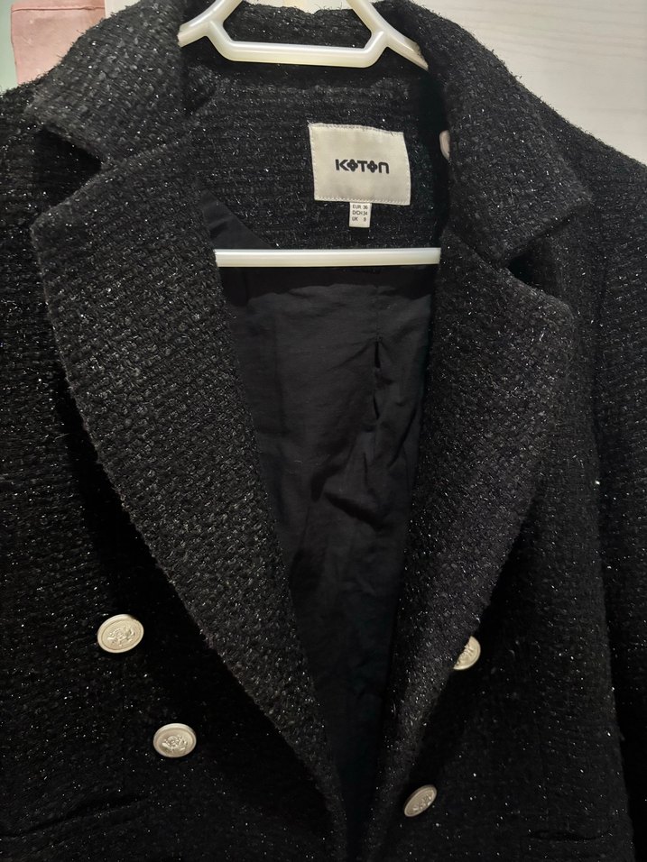 Koton Siyah tüvit Blazer Ceket - Görsel 2