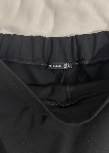 Ambar Düğmeli Siyah Mini Etek - Görsel 3