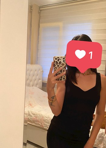 s Beden siyah Renk Siyah V Yakalı Midi Elbise