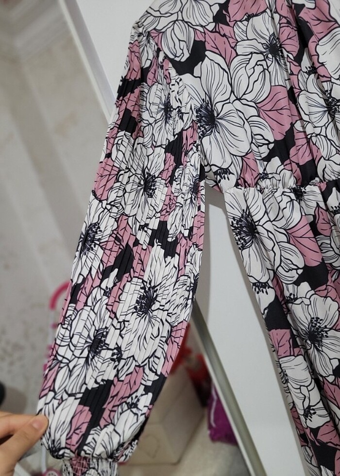 Saten elbise - Görsel 5