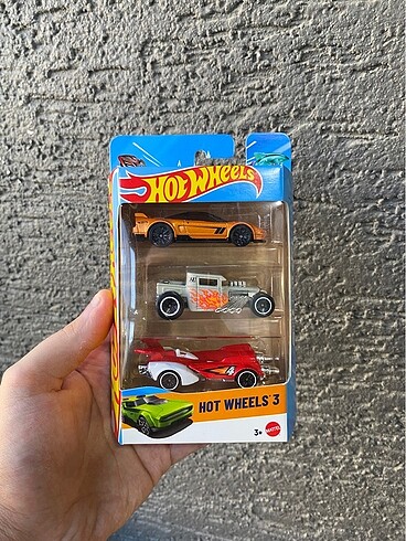 Acuralı Set Hot Wheels 3lü