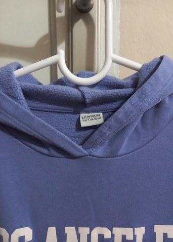 Mavi Kapüşonlu Uzun Kollu Sweatshirt - Görsel 2