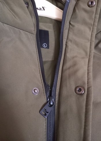 Erkek Kapüşonlu Haki Outdoor Mont - Görsel 7