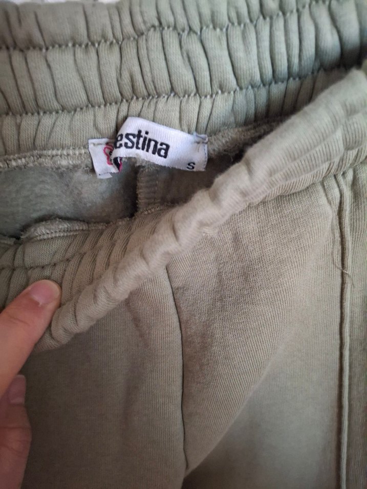 Bej Kadın Loose Fit Midi Eşofman - Görsel 2