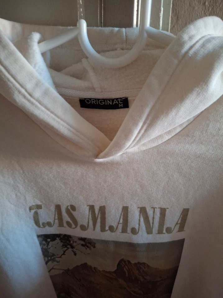 Baskılı Beyaz Kadın Sweatshirt - Görsel 3