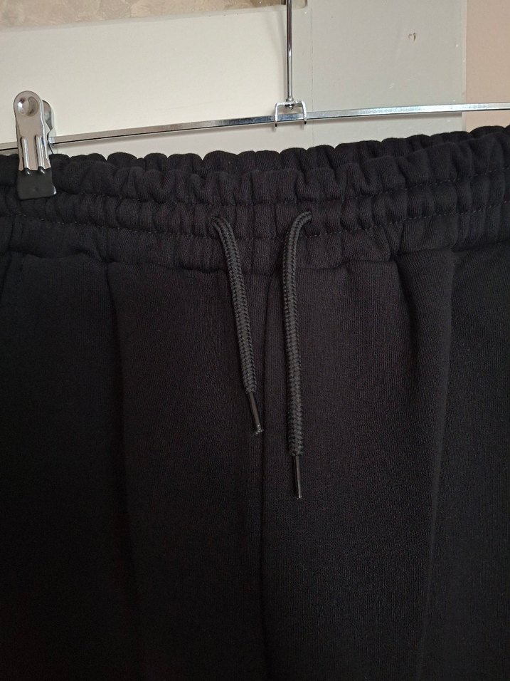 Siyah Rahat Kesim Kadın Eşofman Altı - Görsel 2