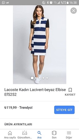 s Beden çeşitli Renk Lacoste elbise 