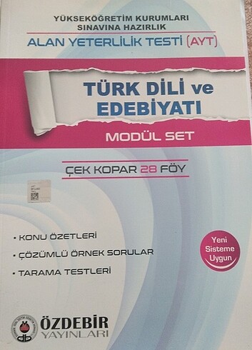 (Ayt )özdebir yayincılık Türk dili ve Edebiyatı ders föyü modül 