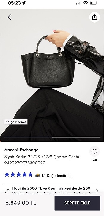 Armani Exchange Çanta