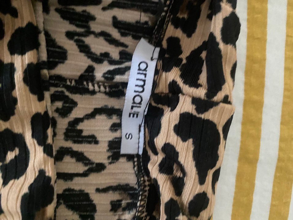 Leopar desenli yırtmaçlı etek - Görsel 2